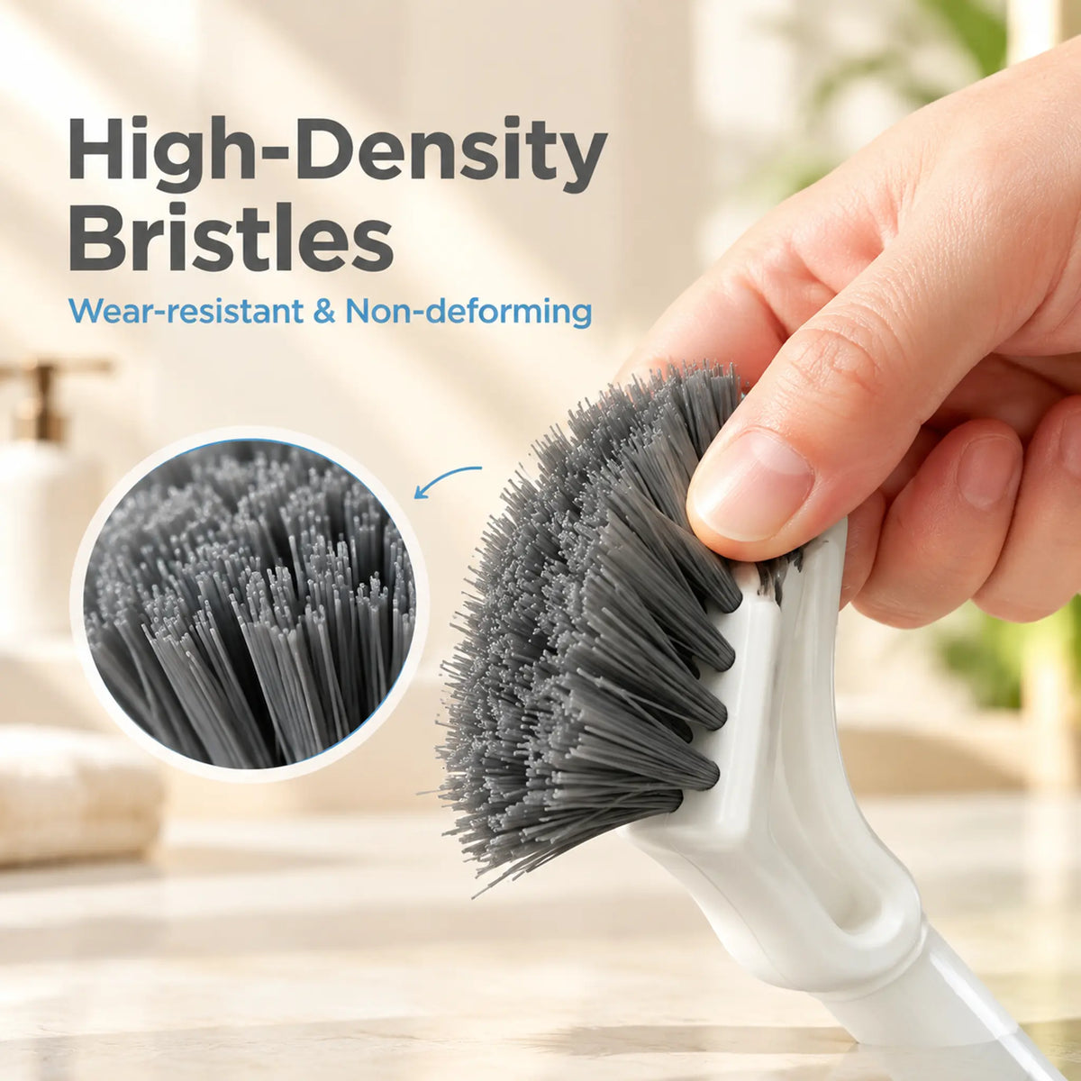 adjustable length stainless steel telescopic long handle crevice cleaning brush landing 08