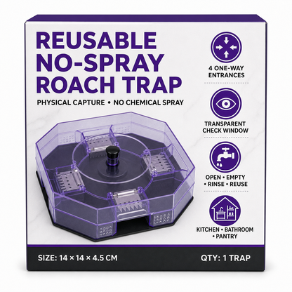🪳 Reusable No-Spray Roach Trap – Chemical-Free