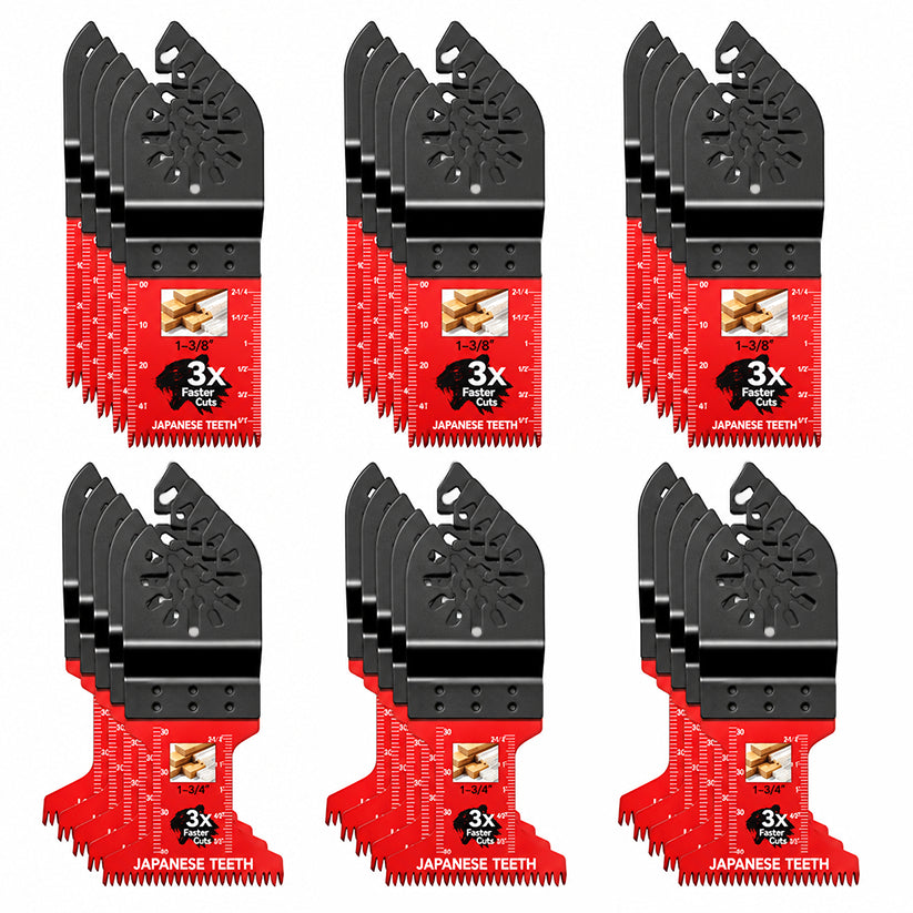 🔥 Cut Faster & Cleaner — Japanese-Tooth Oscillating Saw Blades | Universal Fit, 10–50 Pack 🪚