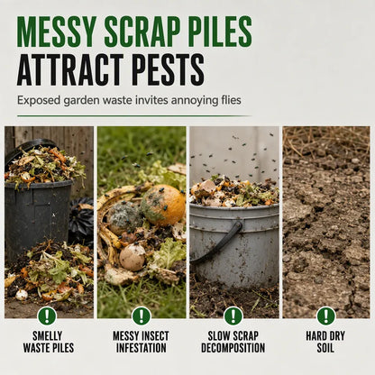 Stainless Steel Worm Composting Tube for Gardens