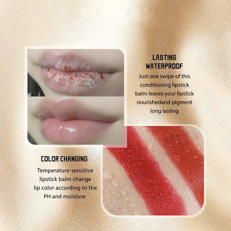✨Transferproof Color-Changing Lipstick💄CrystalClear Color Alchemy 💋 Auto-Tints on Contact!