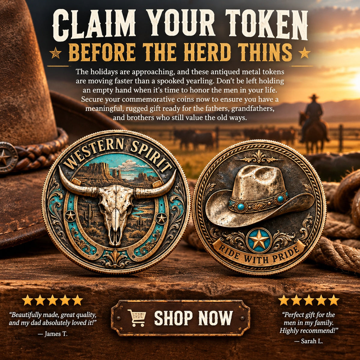 western spirit commemorative coin landing 09