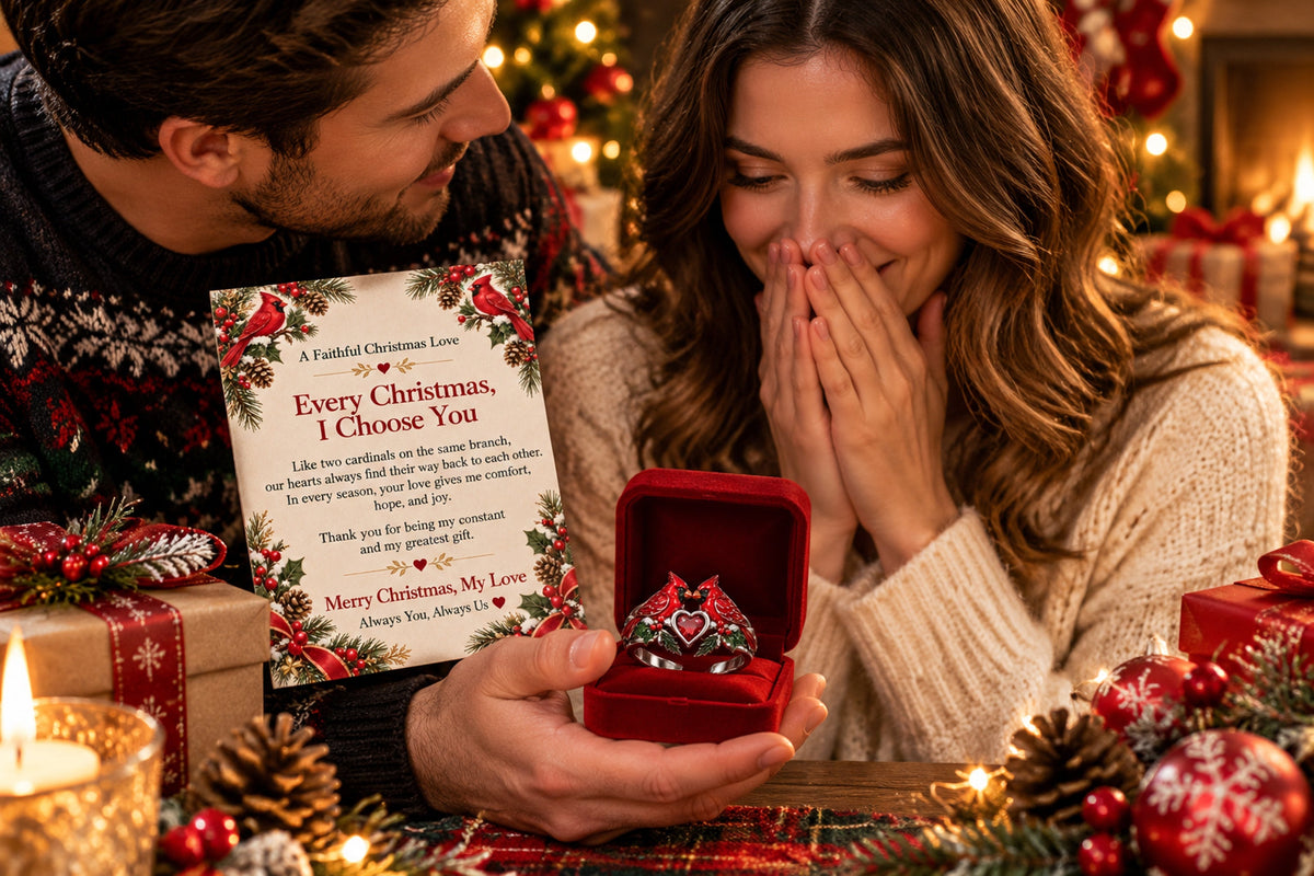 cardinal couple christmas ring with message card landing 04