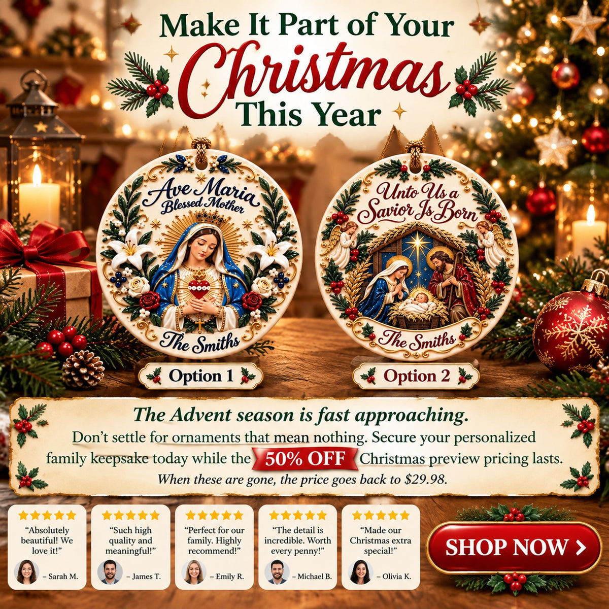 personalized christian ceramic ornament landing 09