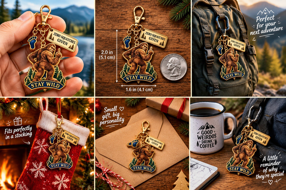 to my favorite weirdo funny bigfoot keychain gift card set sassy gag gift for best friends landing 08