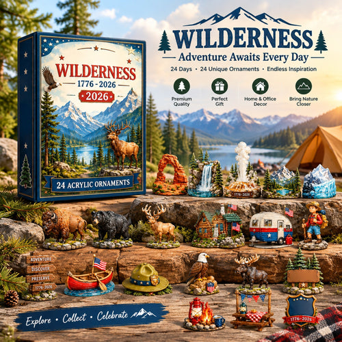 250 Years of American Wilderness Blind Box | 24Pcs Acrylic Ornaments Advent Calendar