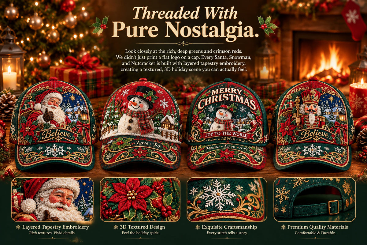 vintage christmas holiday baseball cap collection landing 05