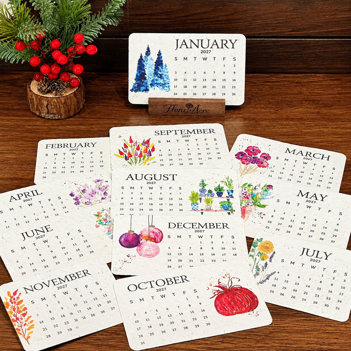 ✨Early Holiday Sale 50% OFF🌱Eco-Friendly Plantable “Timeless” Seed Calendar 2027