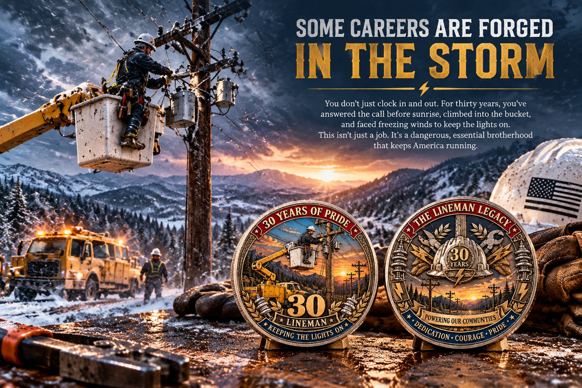 lineman 30 years of pride commemorative challenge coin landing 04