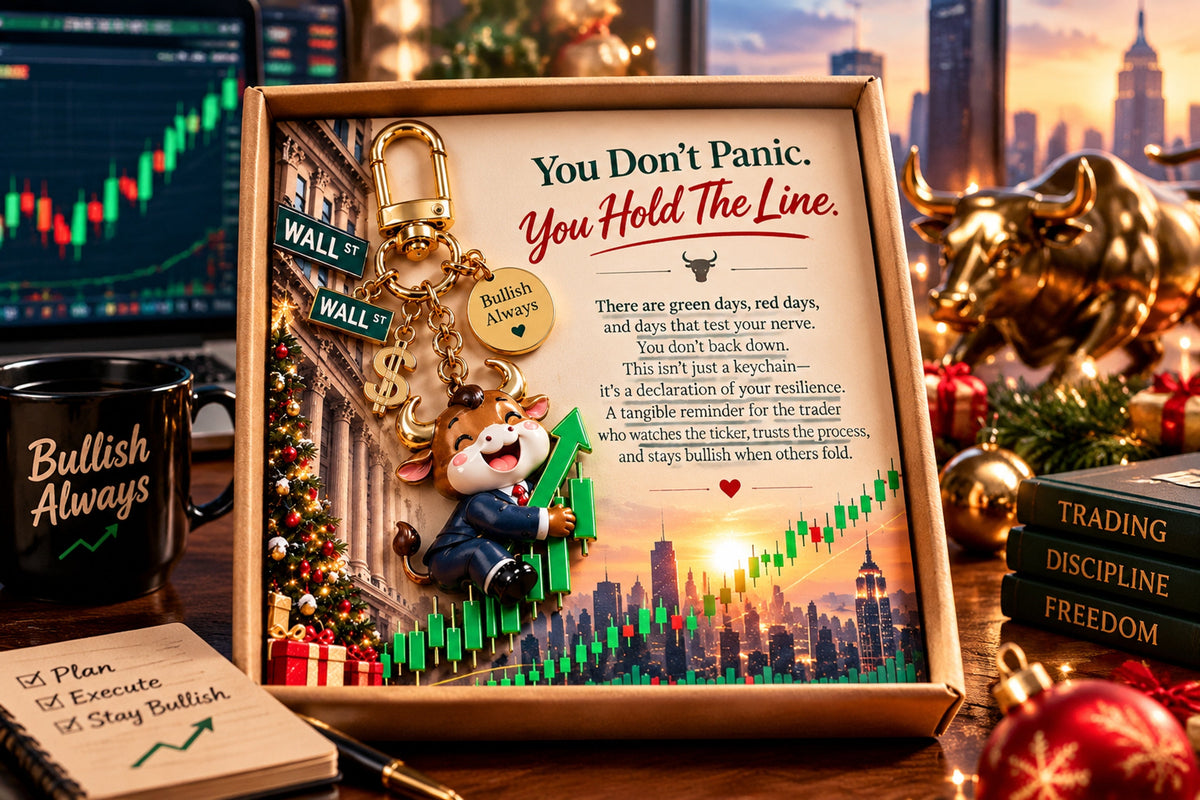 a little bull market hug inspirational bull keychain gift set for stock traders investors landing 04