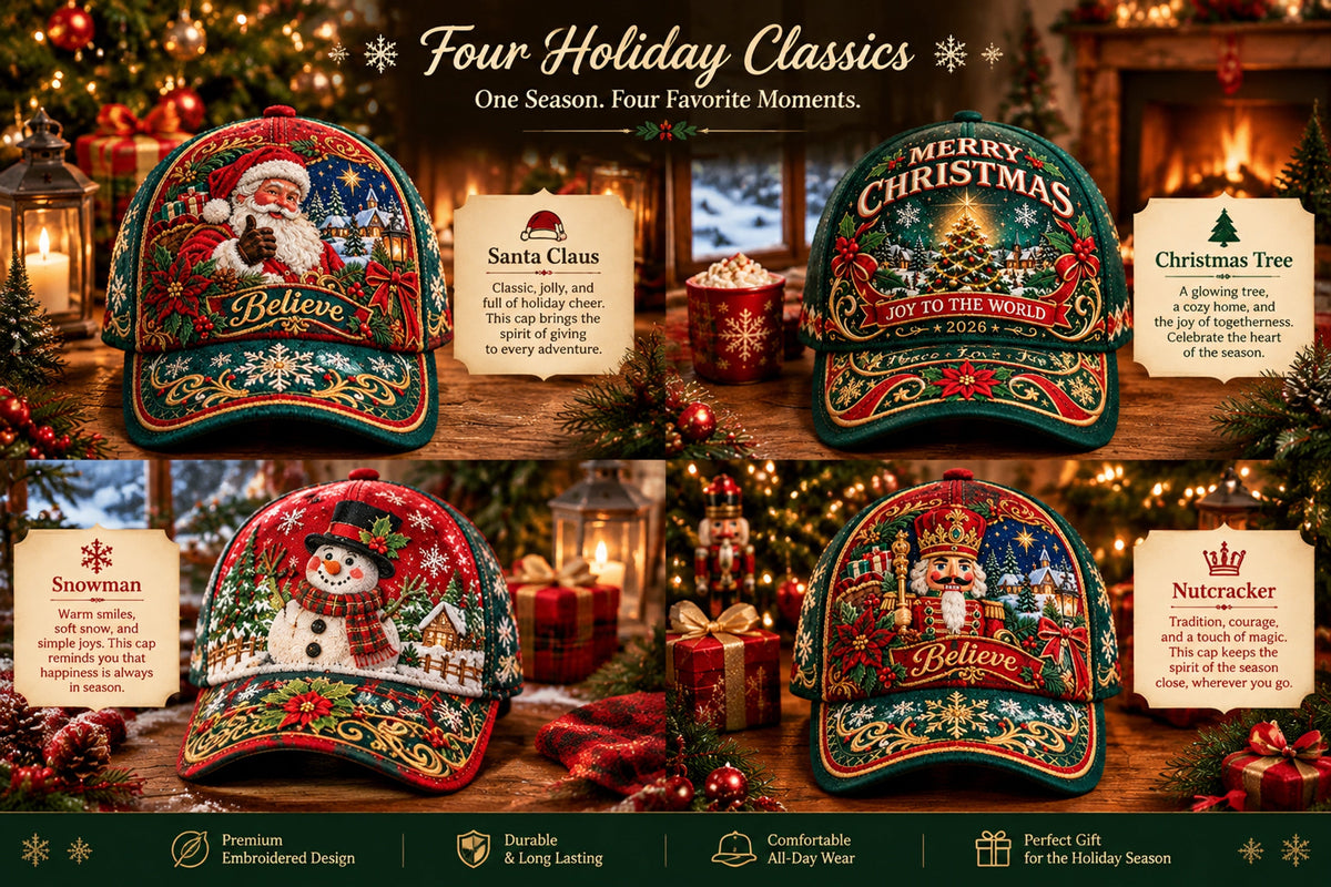 vintage christmas holiday baseball cap collection landing 07