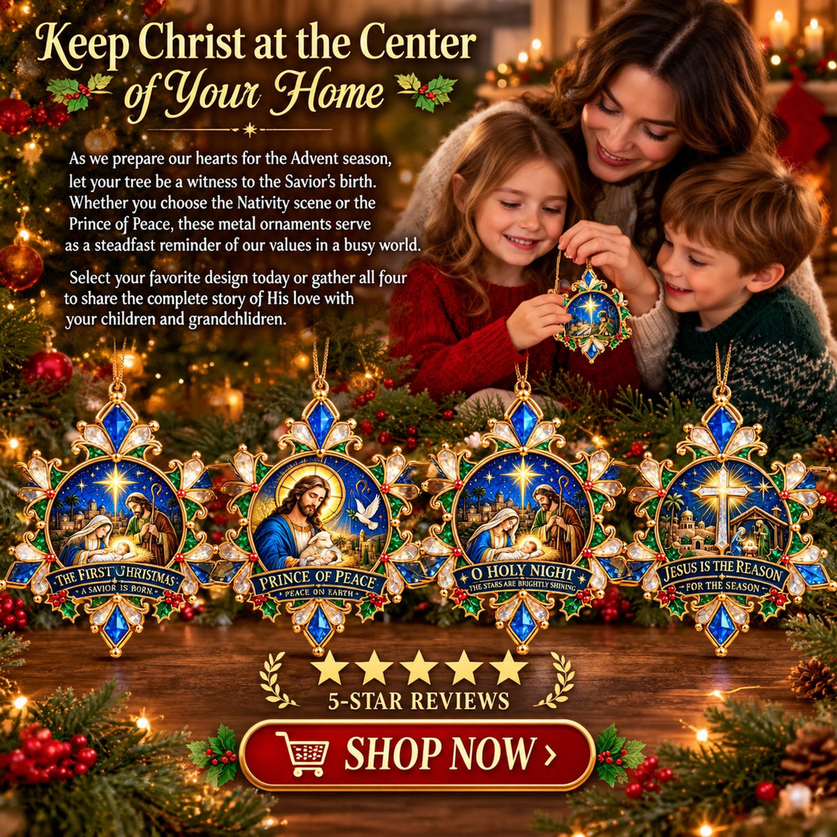 jesus christmas snowflake ornaments landing 09