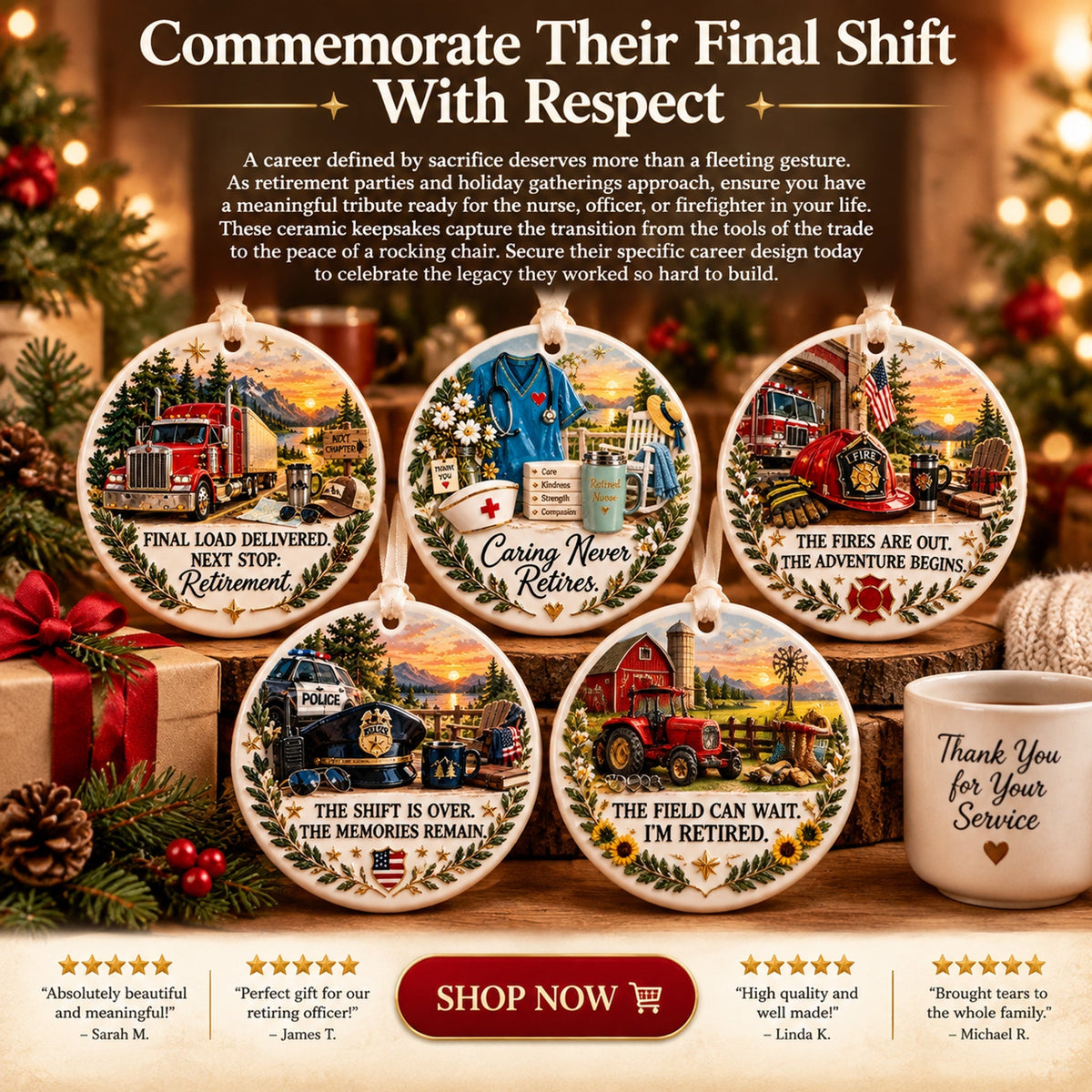 retirement career ornament landing 09