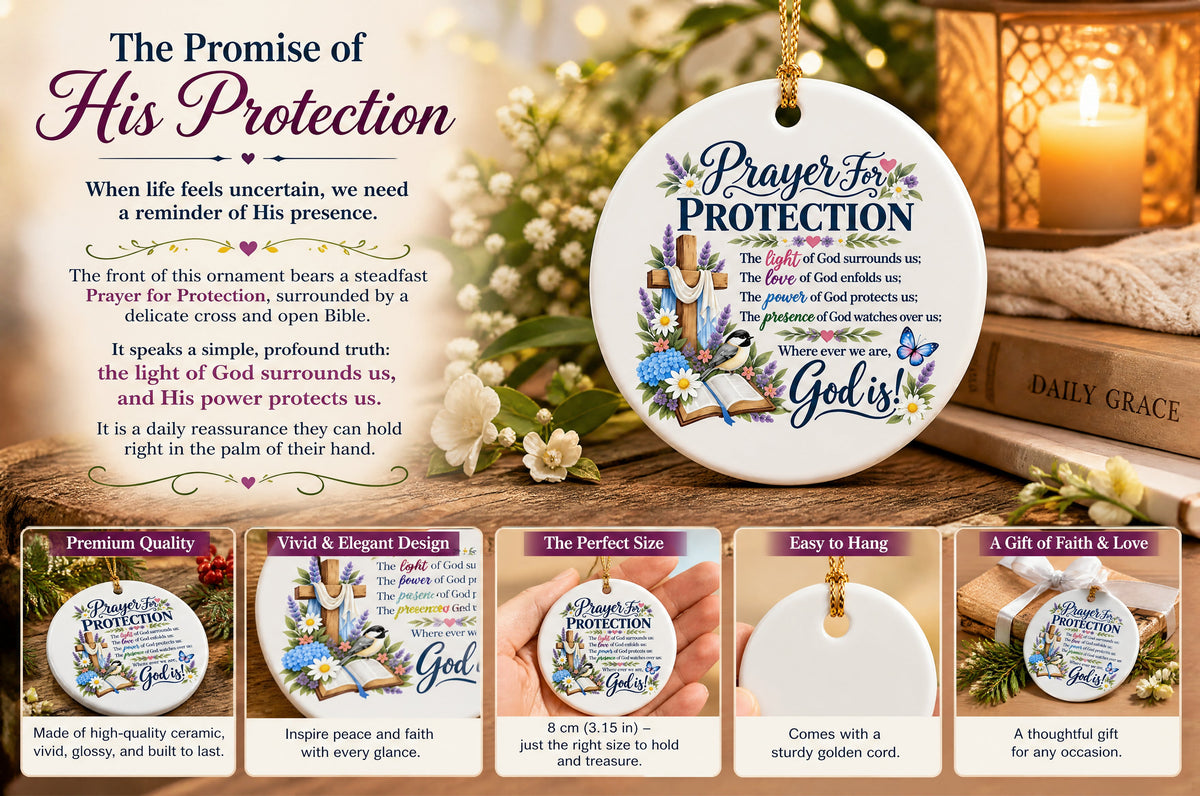 last day 50 off prayer for protection double sided ceramic ornament landing 05