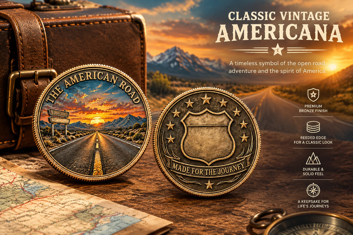 the american road commemorative coin landing 07