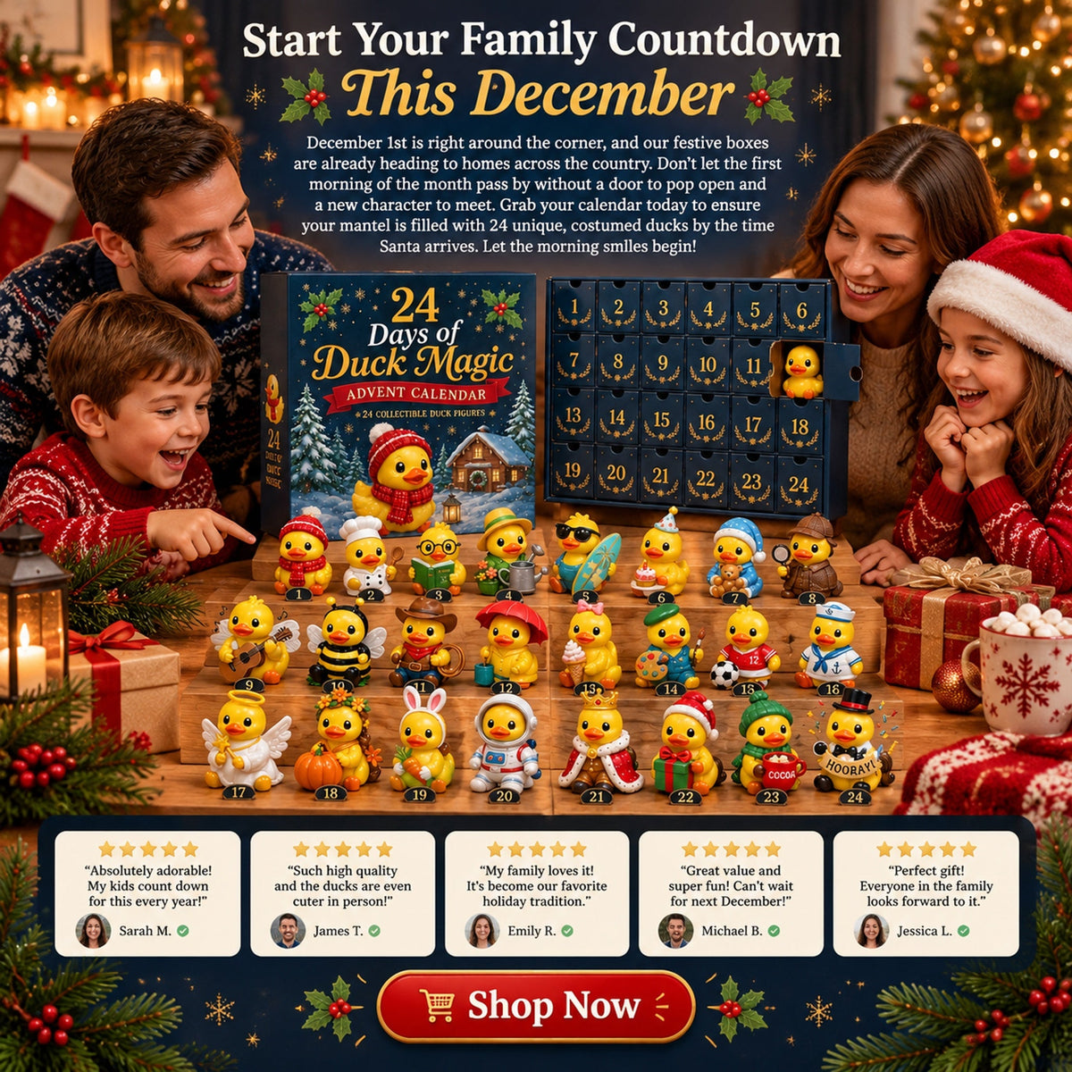 24 day 3d duck magic christmas advent calendar landing 09