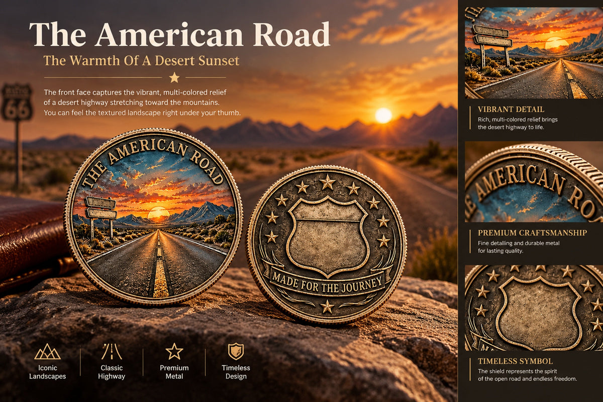 the american road commemorative coin landing 06