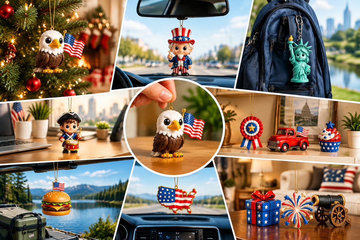 250 years of american spirit acrylic ornaments advent calendar 24pcs patriotic hanging decor gift box landing 07