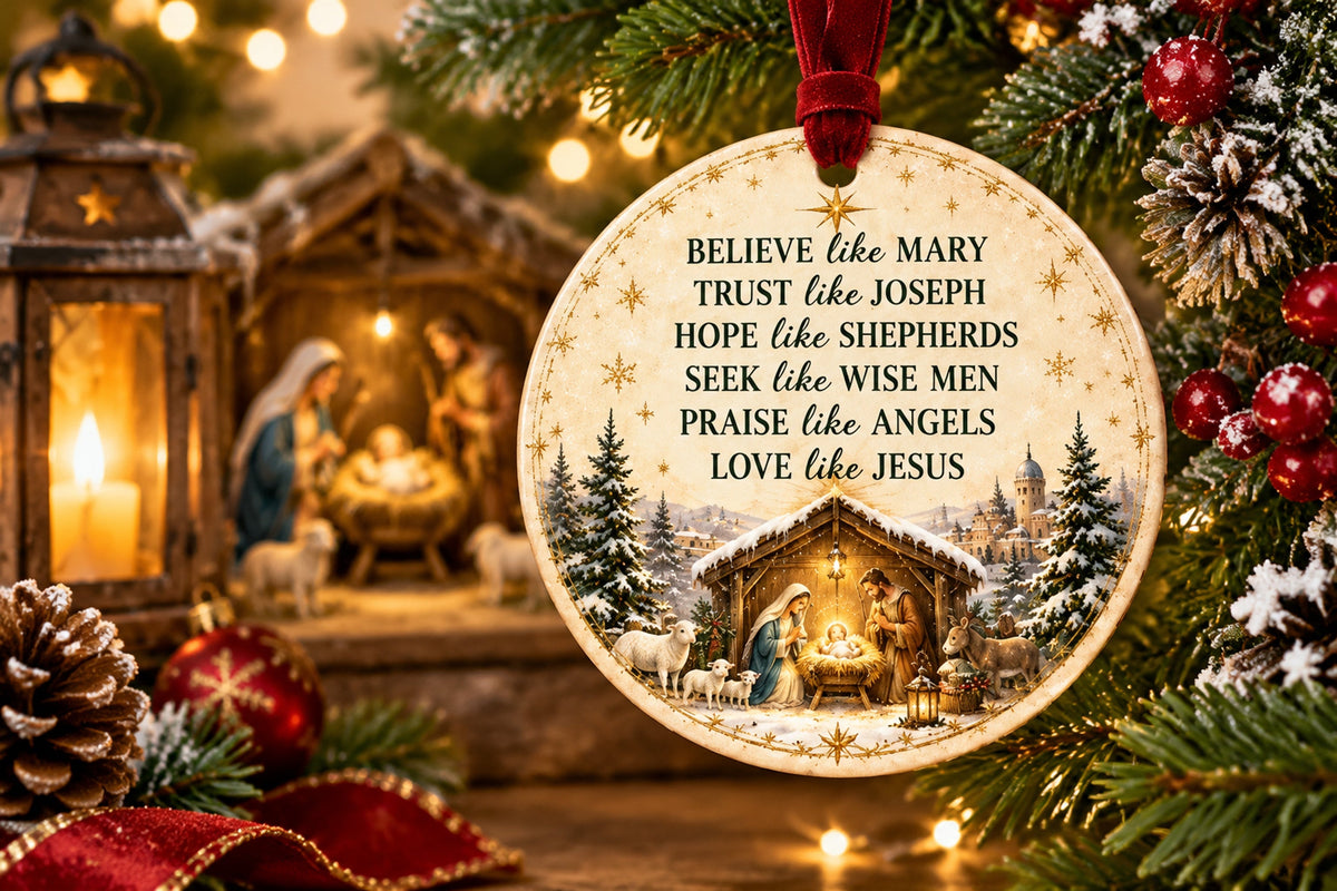 believe like mary nativity christmas ornament landing 05