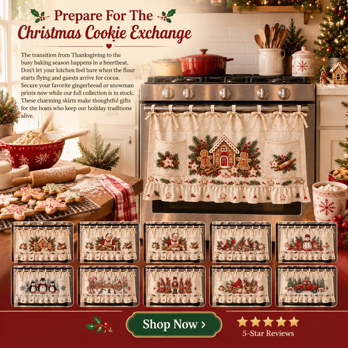 christmas tie on pocket curtain collection landing 09