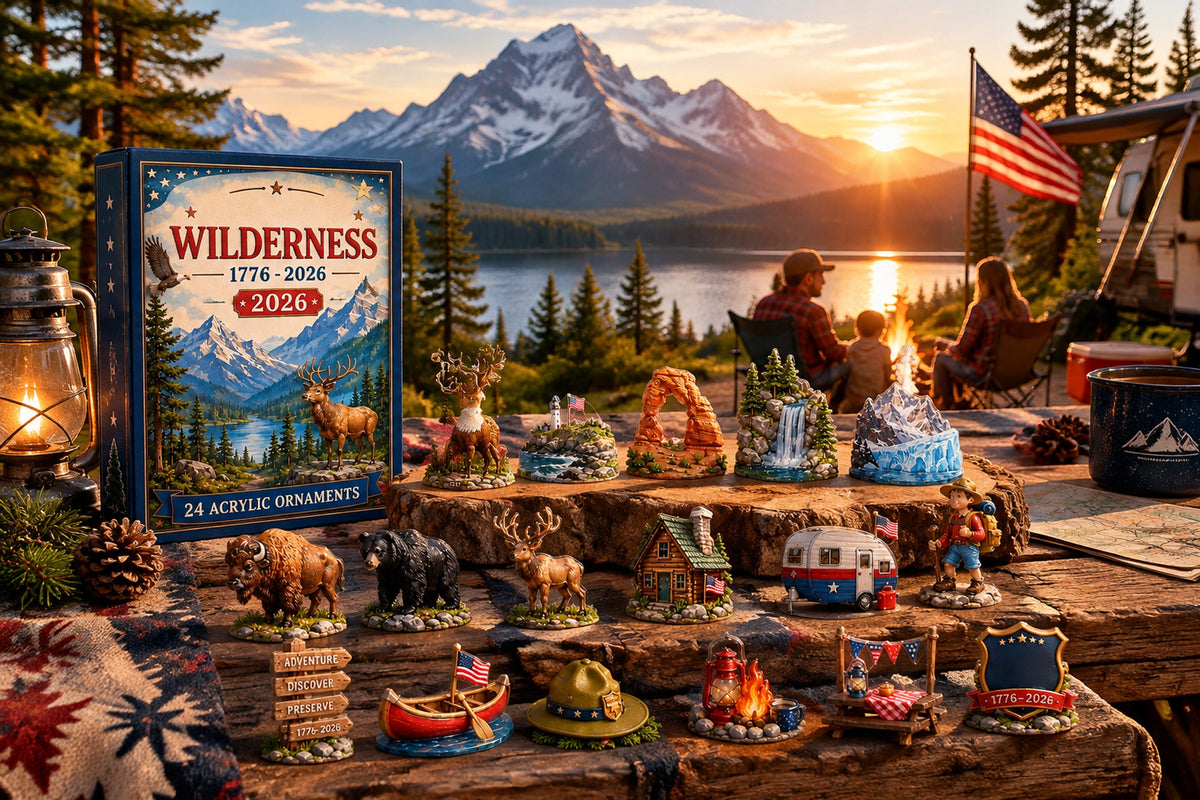 250 years of american wilderness blind box 24pcs acrylic ornaments advent calendar landing 04