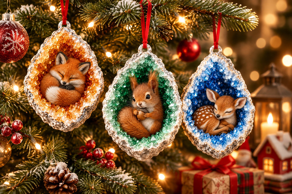 geode animal christmas ornaments landing 04
