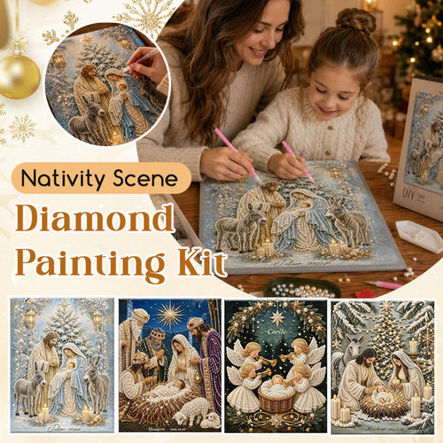🎉🎄 Limited Edition!🔥🌟 Nativity Scene Diamond Painting Kit
