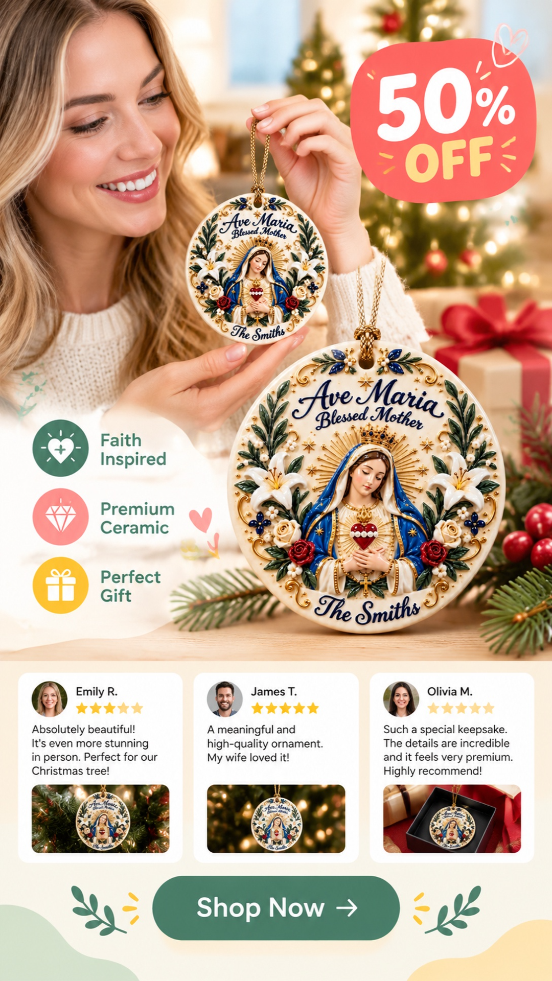 personalized christian ceramic ornament landing 02