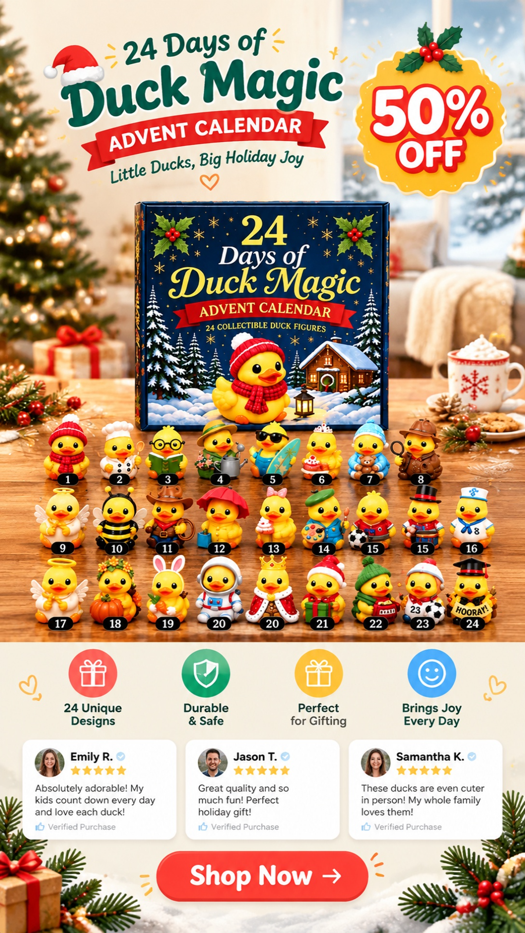24 day 3d duck magic christmas advent calendar landing 02