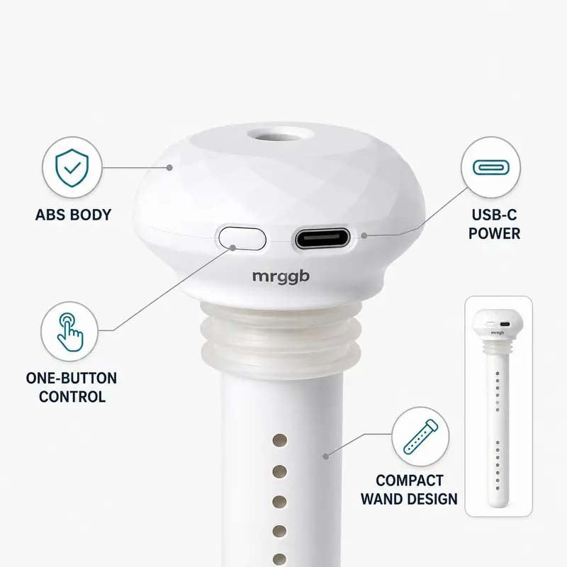Mini USB Cool Mist Portable Donut Humidifier, Unlimited Water Tank Small Desktop Mist Maker 💧