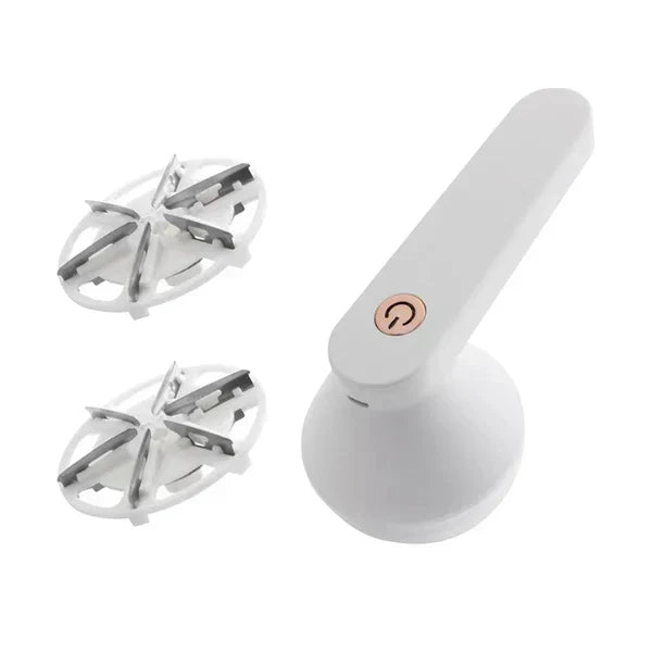 🔥HOT SALE🔥Rechargeable Fabric Shaver with 2 Replaceable Stainless Steel 6-Leaf Blades(1 Free Extra Included) | Lint Remover with 3-Speed Settings  - Efficient Sweater and Lint Shaver for Clothes, Removing Fuzz, Lint Balls, Pills, and Hairballs.