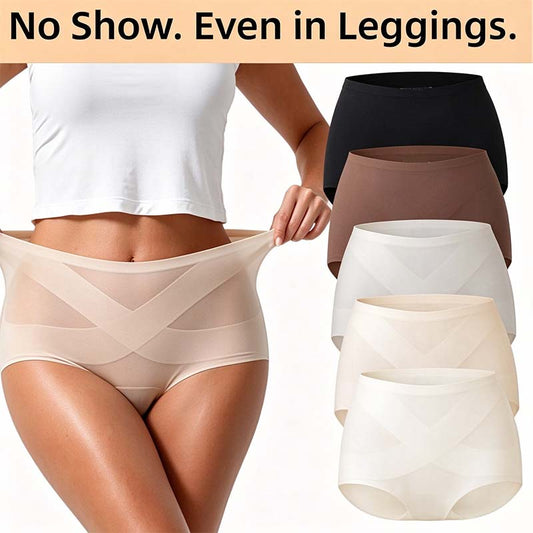 5-Pack Women's Classic Panties, Seamless High Waist Essential Underwear 🌸