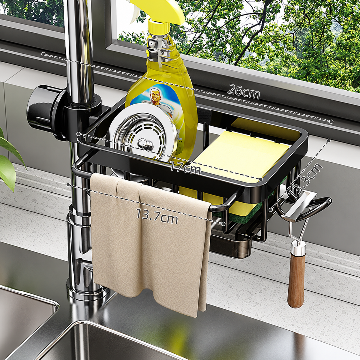 ✨ Faucet Sink Organizer Rack – Keep Your Kitchen Sink Clean & Clutter-Free
