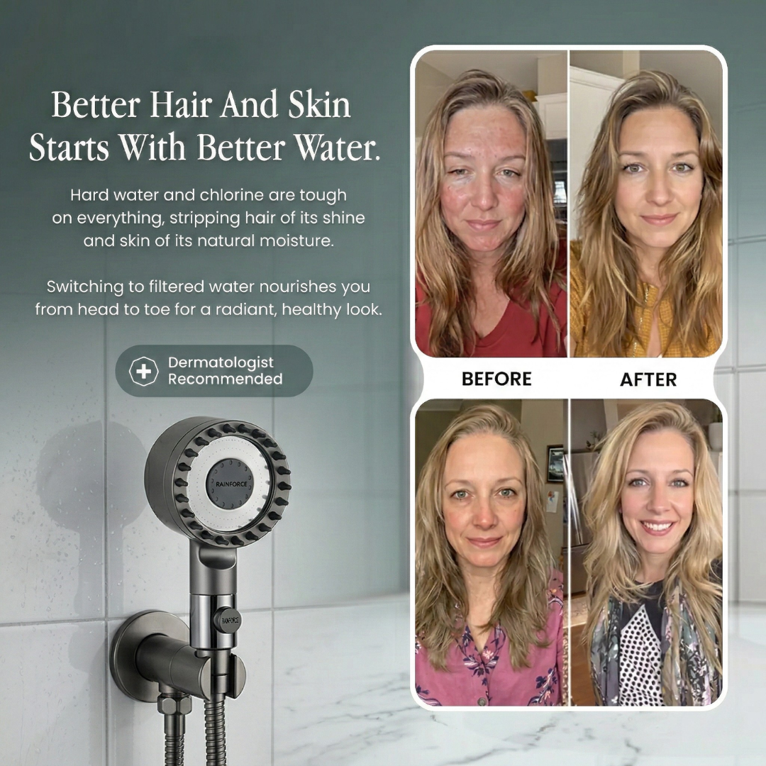 🚿💧 Weak Water Pressure & Impurities in Your Shower Water? Upgrade to a High-Pressure Filter Shower Head for a Cleaner, More Refreshing Shower! ✨