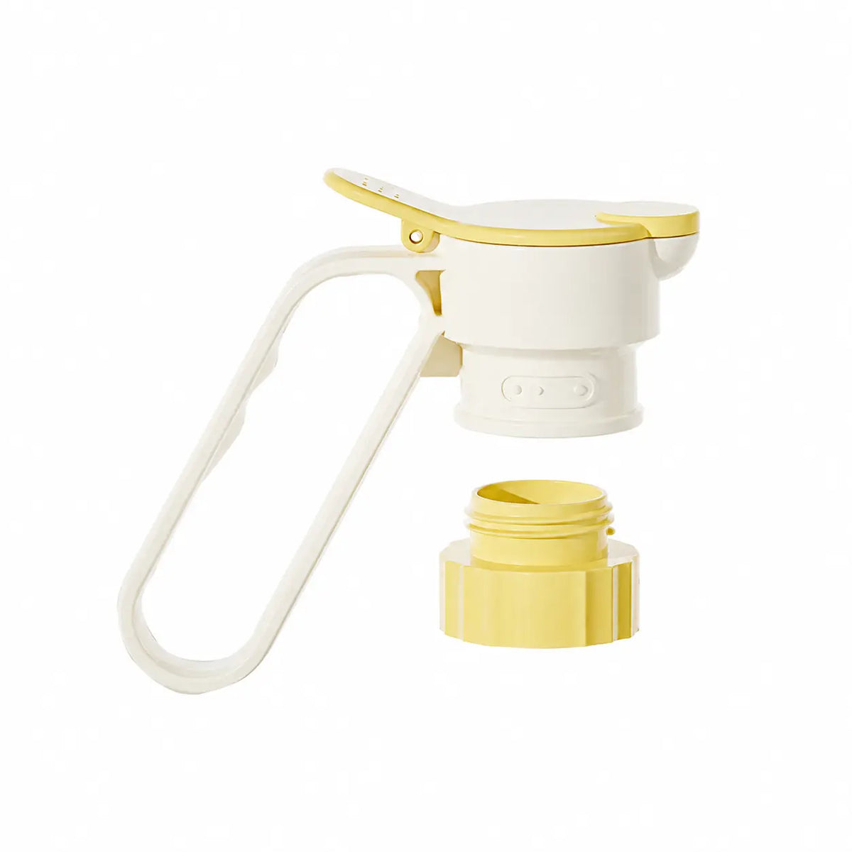 Sohochic Plastic Bottle Pour Spout Cap Dispenser - 2Count, Portable Kitchen Utensil with Carry Handle, Detachable Wide Mouth & Different Caliber, for DIY Oil Pots & Refrigerator Cold Water Making