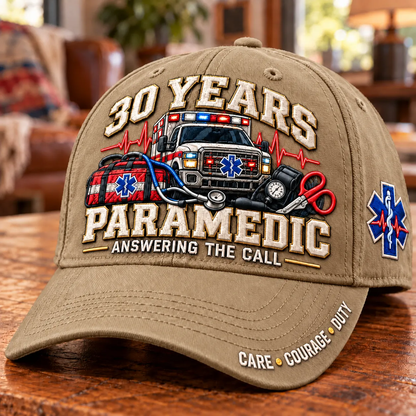 🚑 30 Years Answering The Call Paramedic Milestone Baseball Cap