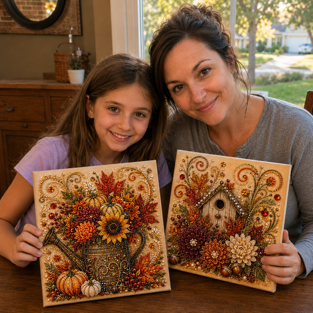 🍂💎 Autumn Decoration DIY Kit – Relaxing DIY Craft to Create Sparkling Fall Artwork 🖌️