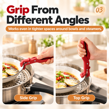 🔥 Limited-Time 49% OFF - 2-Pack Hot Bowl & Plate Grippers | Kitchen Safety Clips