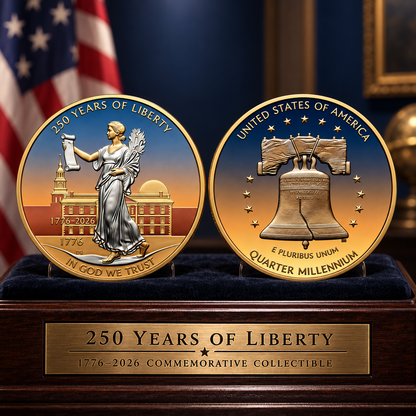 🎉🇺🇸 Limited Edition! 🔥 1776–2026: 250 Years of Liberty Commemorative Coin