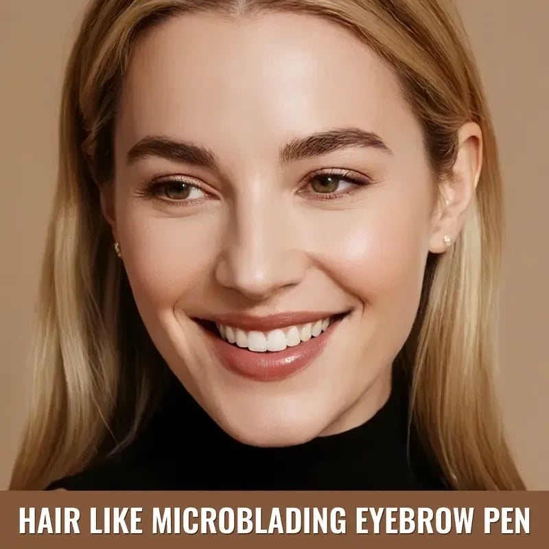 ✏️Original 4D Brush Tip Waterproof 2-in-1 Dual-Ended Eyebrow Pen