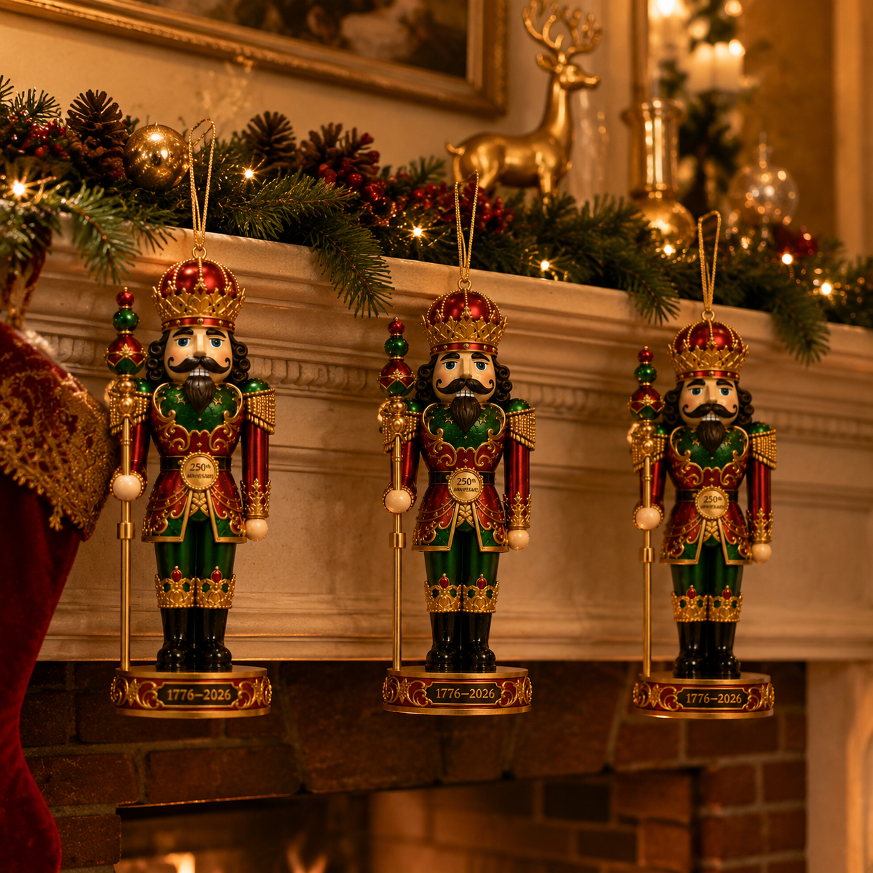 ✨2026 America 250th Anniversary Royal Nutcracker King Christmas Ornament