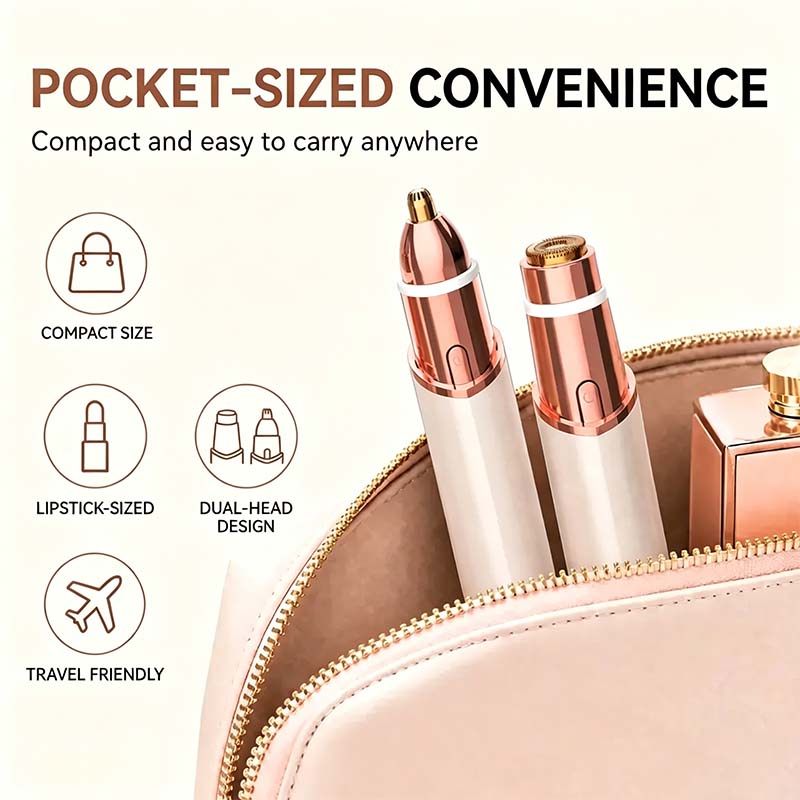 2 in 1 facial eyebrow hair trimmer for women portable rechargeable shaver landing 07