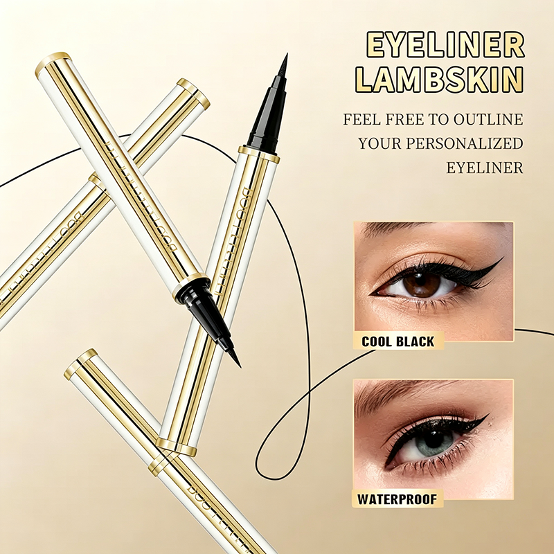 Classic black winged eyeliner looks