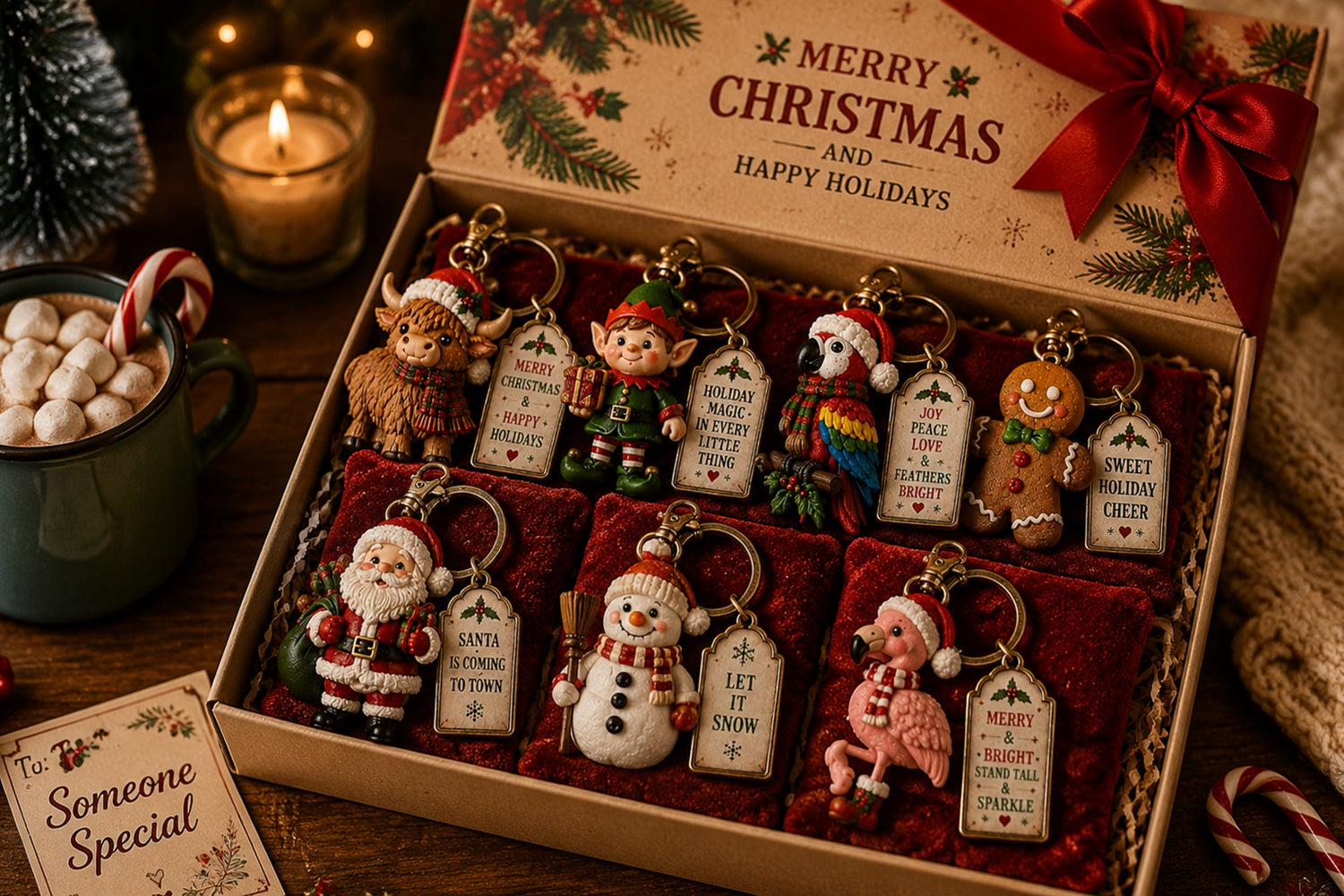 2026 christmas character keychain gift box landing 05