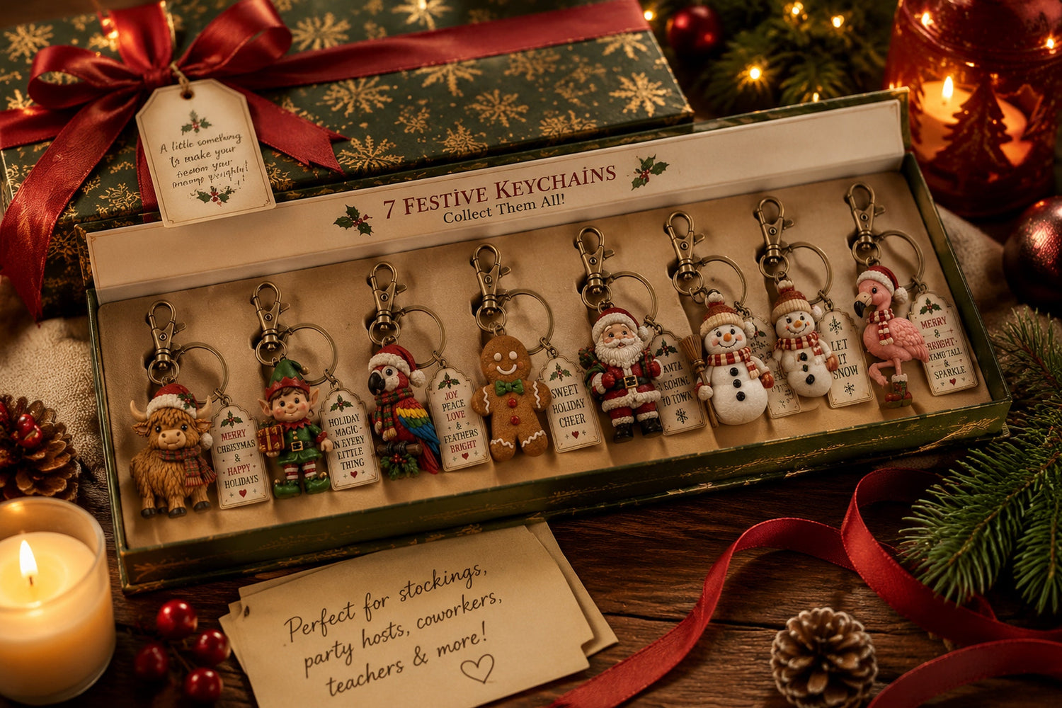 2026 christmas character keychain gift box landing 07
