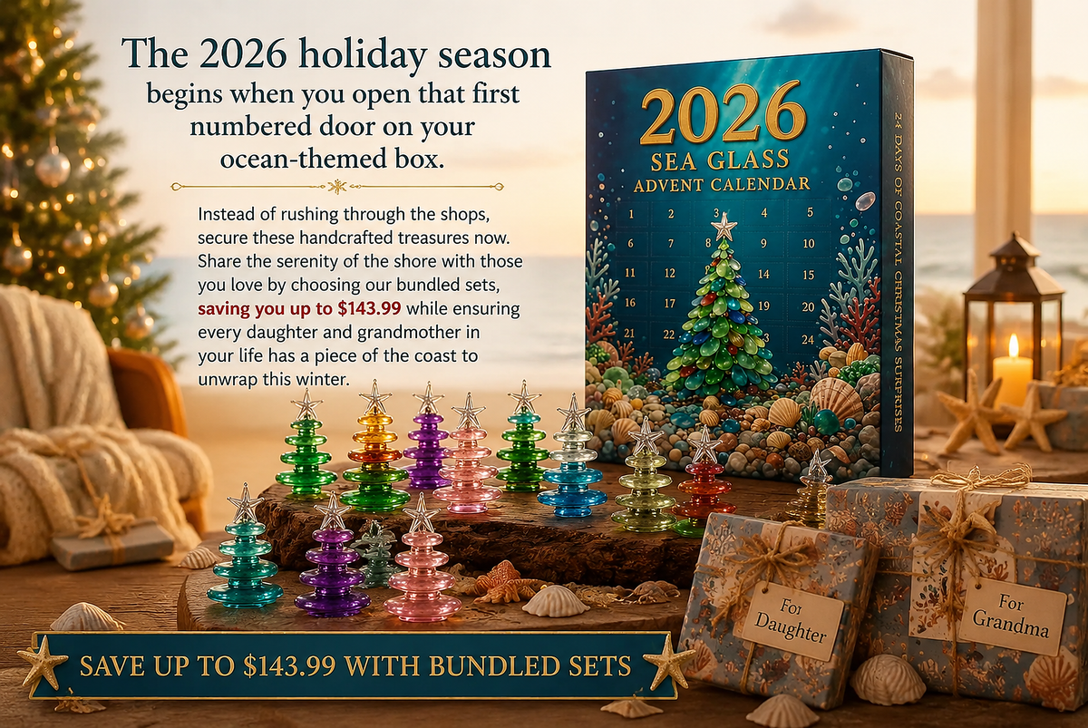 2026 sea glass christmas tree advent calendar landing 04