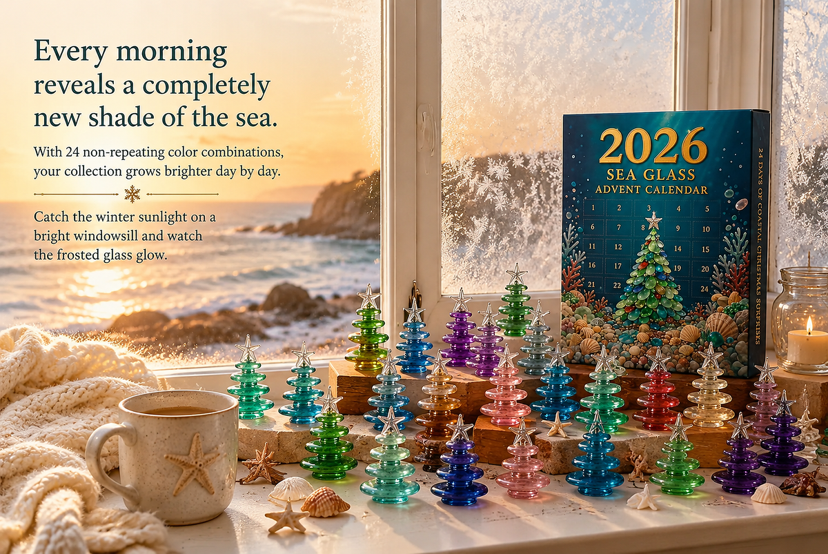2026 sea glass christmas tree advent calendar landing 06
