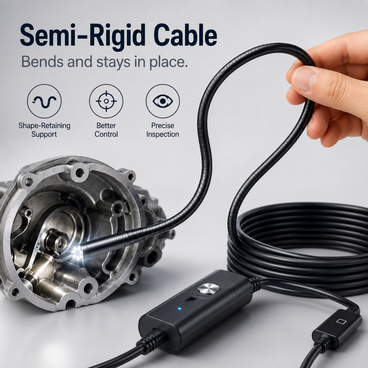 Limited -Time 50% OFF HD Endoscope Inspection Camera | 2M 5M 10M Waterproof Probe