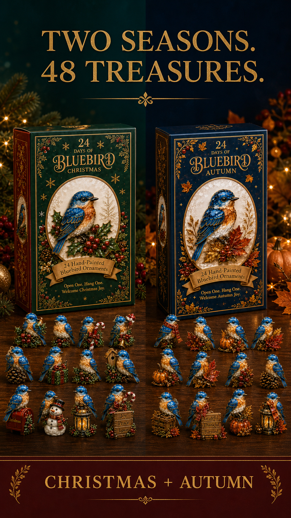24 day advent calendar bluebird landing 02