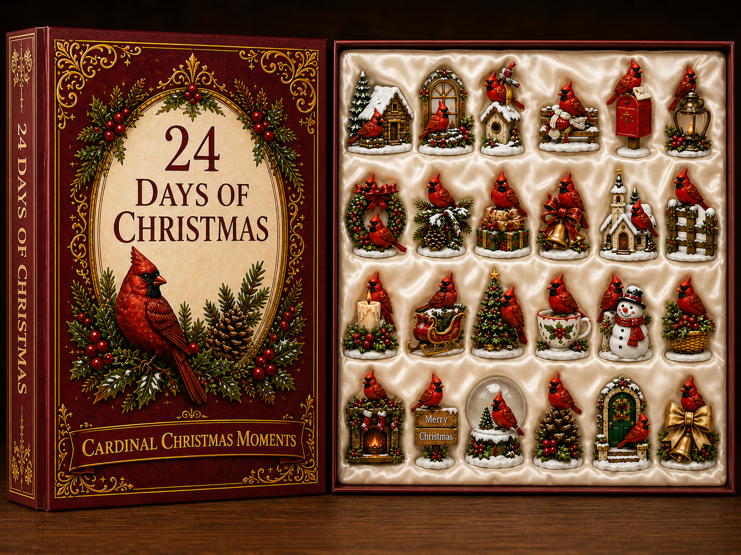 24 day advent calendar cardinal landing 05